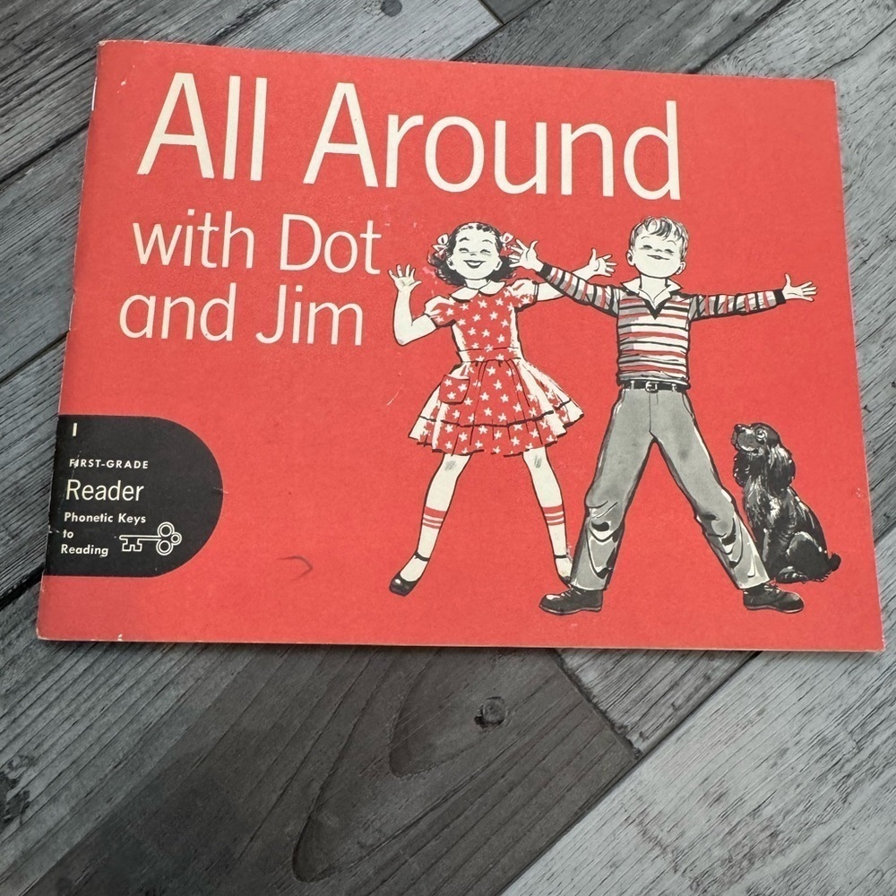 All Around with Dot and Jim 1stPhonetic Keys to Reading Workbook 1953 Vintage - Picture 11 of 13